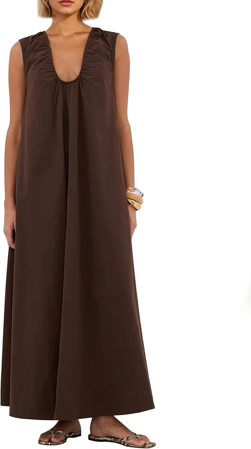 Ladies Flowy Maxi Gown Ruched Ladies Flowy Maxi Gown Ruched