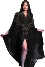 🔹 high-end chiffon robe.