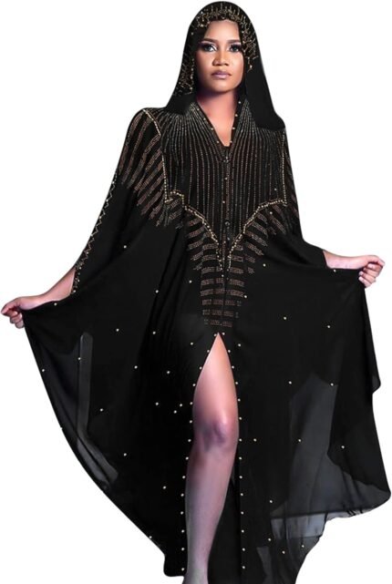🔹 high-end chiffon robe.