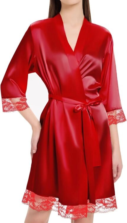 🔹 high-end chiffon robe.