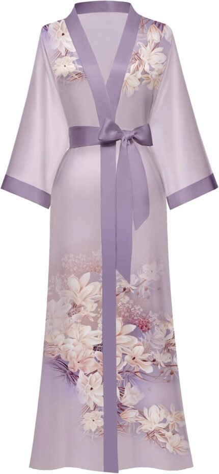 🔹 high-end chiffon robe.