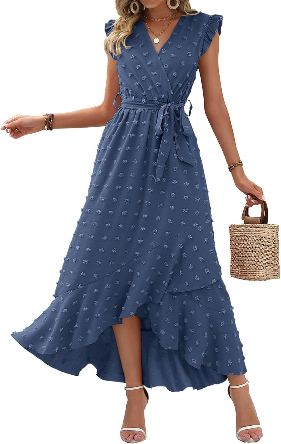 BTFBM Ladies V Neck Summer time Dres… BTFBM Ladies V Neck Summer time Dres…