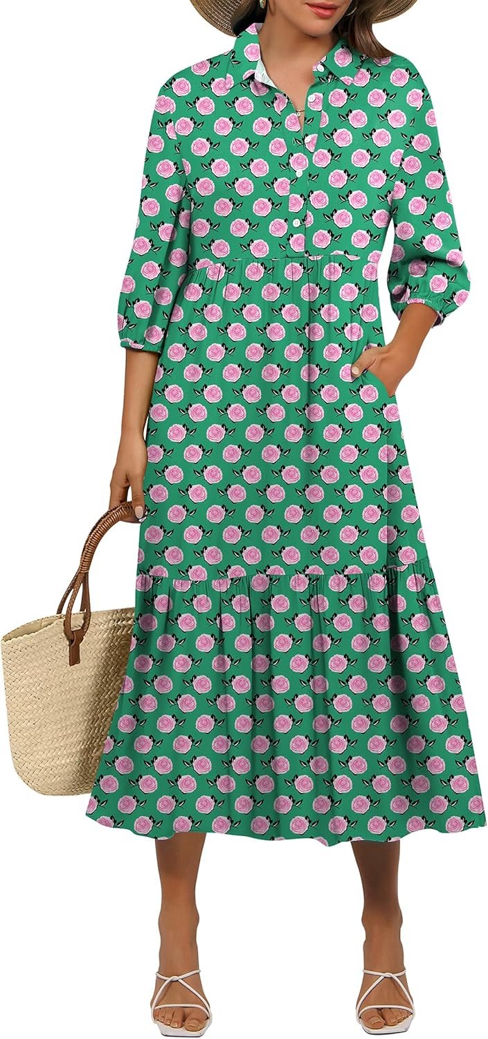 ANRABESS Girls Informal 3/4 Puff… ANRABESS Girls Informal 3/4 Puff…