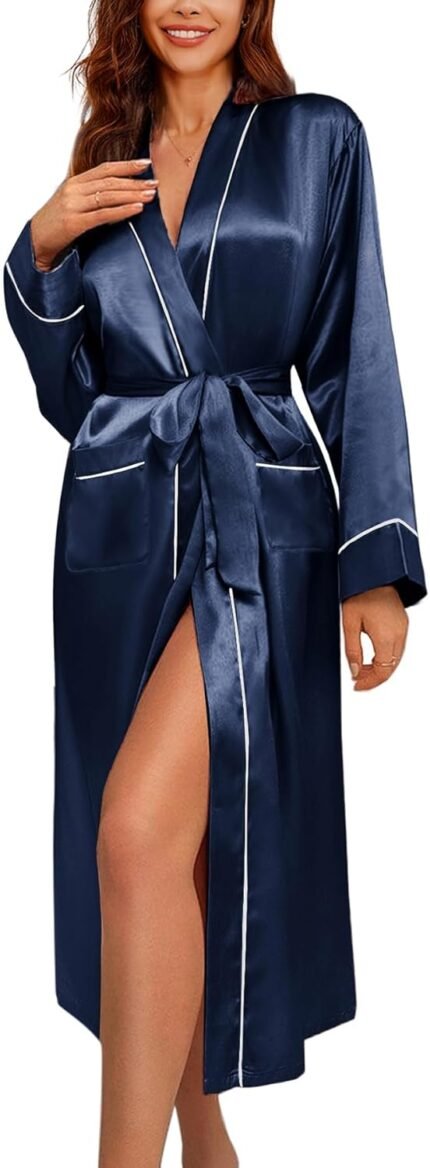 🔹 high-end chiffon robe.