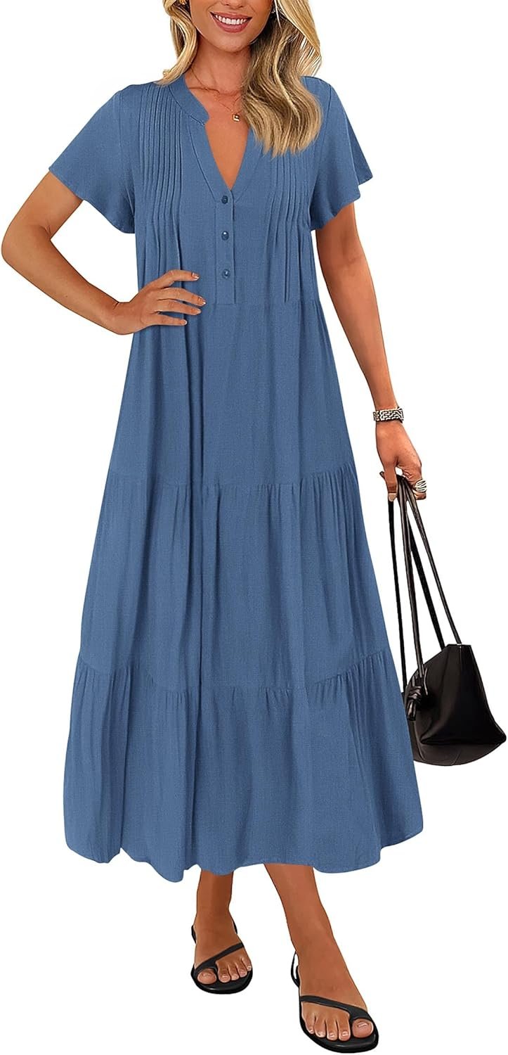 KIRUNDO Summer season Maxi Attire fo…