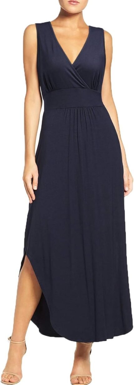 WOOSEA Ladies Sleeveless Deep V…