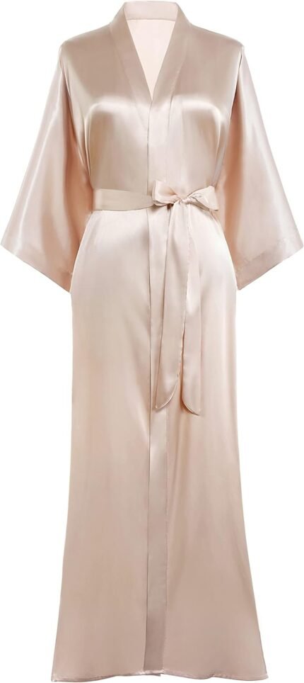 🔹 high-end chiffon robe.