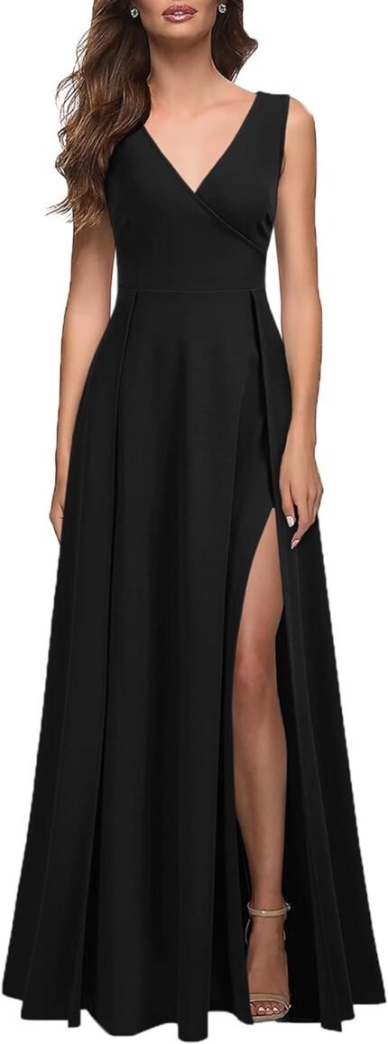 MUSHARE Girls’s V Neck Sleevel…