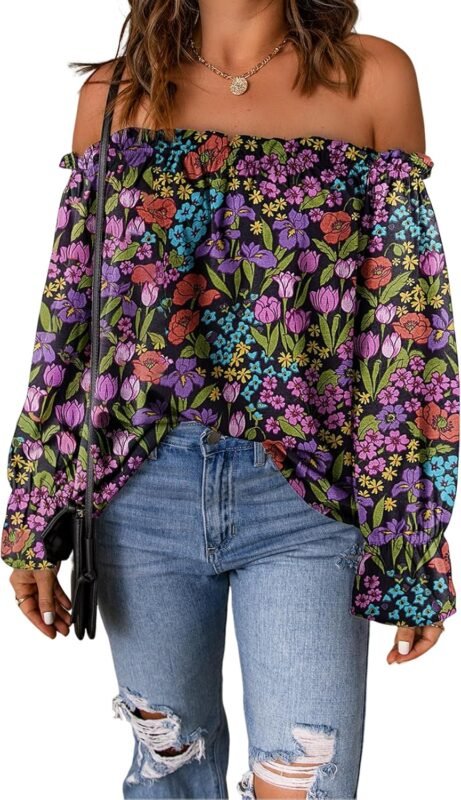 Off-shoulder dresses.