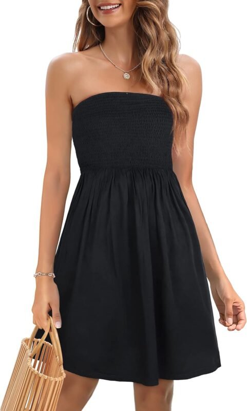 Off-shoulder dresses.