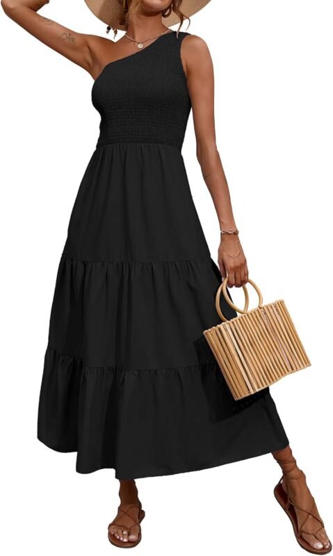 Off-shoulder dresses.