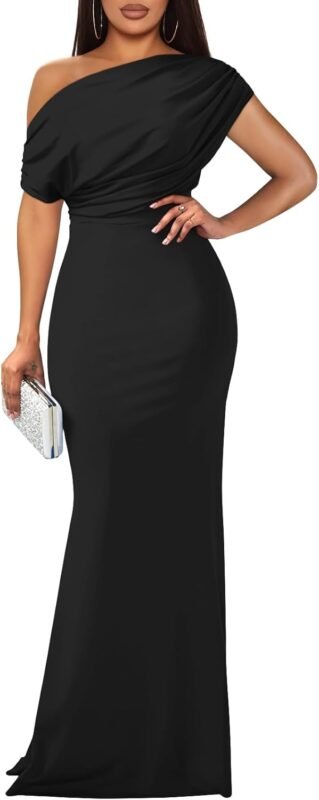 Off-shoulder dresses.