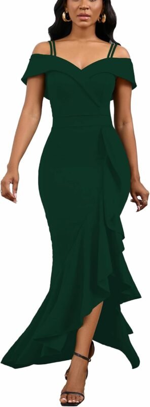 Off-shoulder dresses.