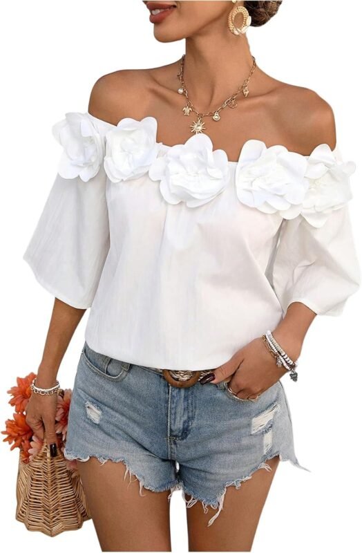 Off-shoulder dresses.