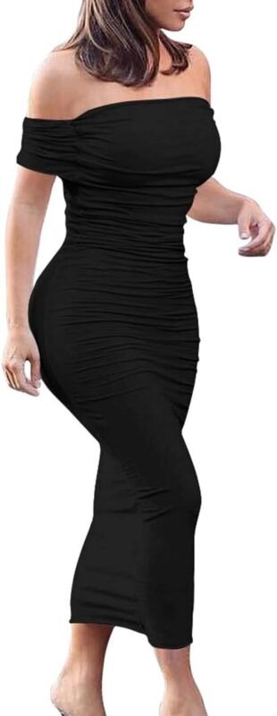 Off-shoulder dresses.