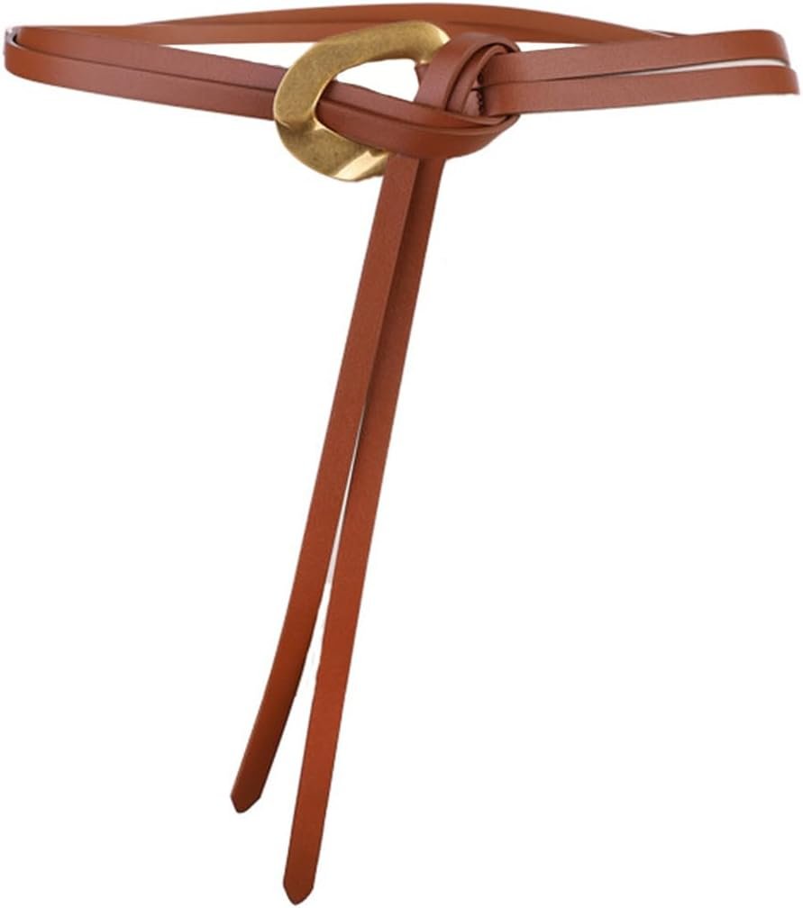Ladies Double Strap Tie Belt Real Leather-based Gold Buckle Waist Belt Gown Corset Ladies Double Strap Tie Belt Real Leather-based Gold Buckle Waist Belt Gown Corset