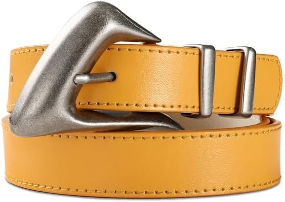 Ladies’s Brown Belt Development Belt with Gold Buckle Style Leather-based Waist Belt for Denims Pants Ladies’s Brown Belt Development Belt with Gold Buckle Style Leather-based Waist Belt for Denims Pants