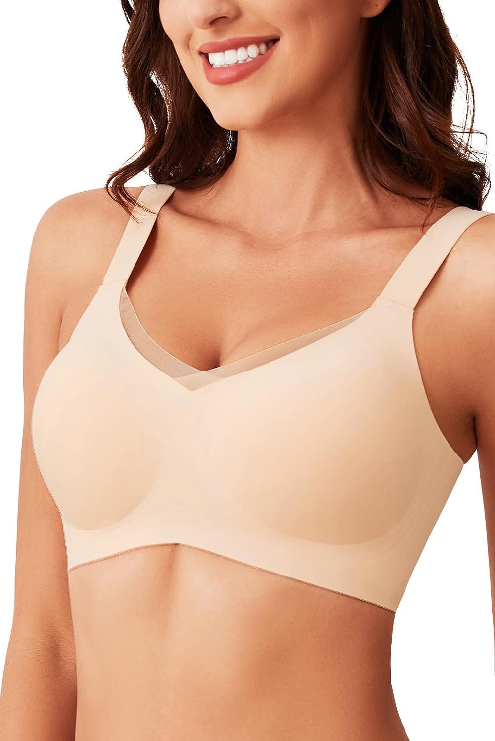 V Lace Bras for Girls No Underwire Seamless Bralettes for Girls Wi-fi Bra Smooth Assist On a regular basis T Shirt Bras V Lace Bras for Girls No Underwire Seamless Bralettes for Girls Wi-fi Bra Smooth Assist On a regular basis T Shirt Bras