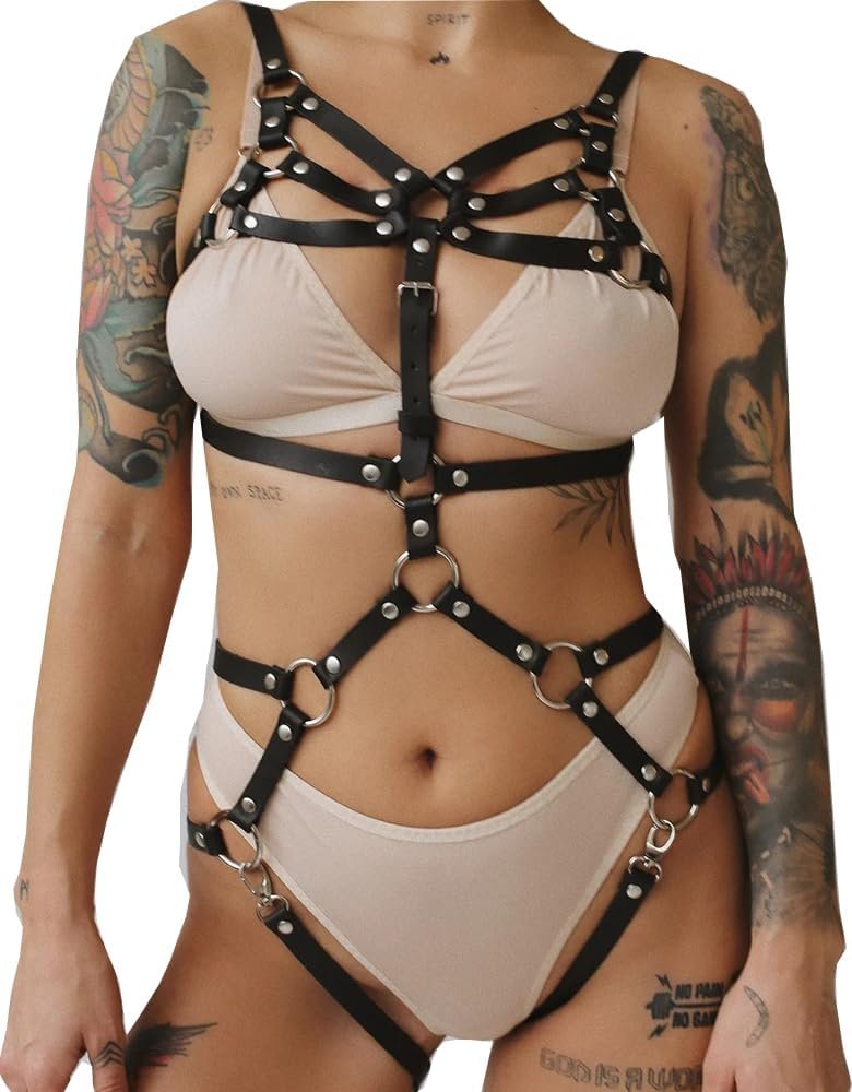 Horny Physique Chains for Ladies Harness Chest Waist Belt Adjustable Leg Loops Thigh Belt Straps Punk Gothic Leather-based Physique Harness Chain for Membership Get together Cosplay Gown Up Horny Physique Chains for Ladies Harness Chest Waist Belt Adjustable Leg Loops Thigh Belt Straps Punk Gothic Leather-based Physique Harness Chain for Membership Get together Cosplay Gown Up