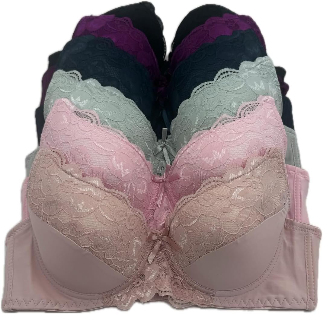 6 Items Ladies’s Wired Fundamental Plain Gentle Common Padding On a regular basis Bra 6 Items Ladies’s Wired Fundamental Plain Gentle Common Padding On a regular basis Bra