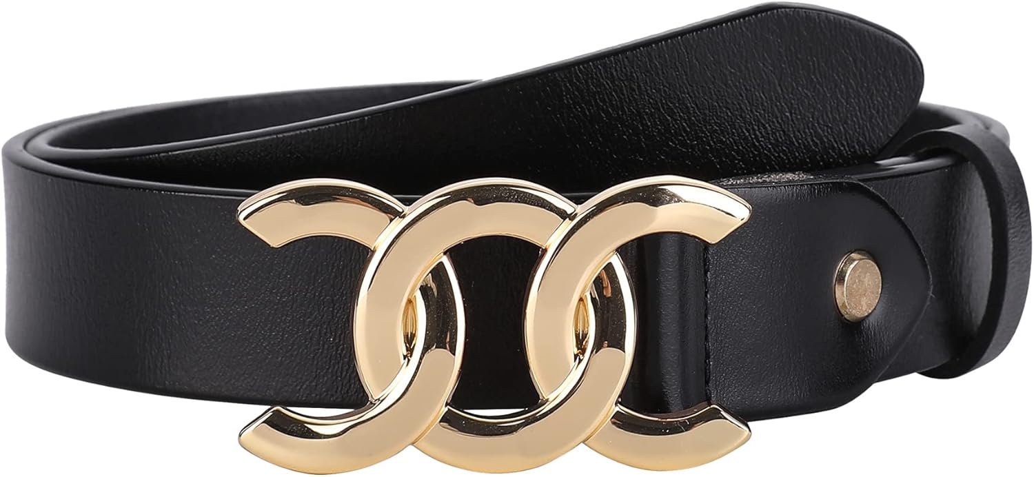 ALAIX Ladies’s Belt Gold/Silver Buckle Belt Black leather-based belt Vogue Costume Pants Denims belts for girls ALAIX Ladies’s Belt Gold/Silver Buckle Belt Black leather-based belt Vogue Costume Pants Denims belts for girls