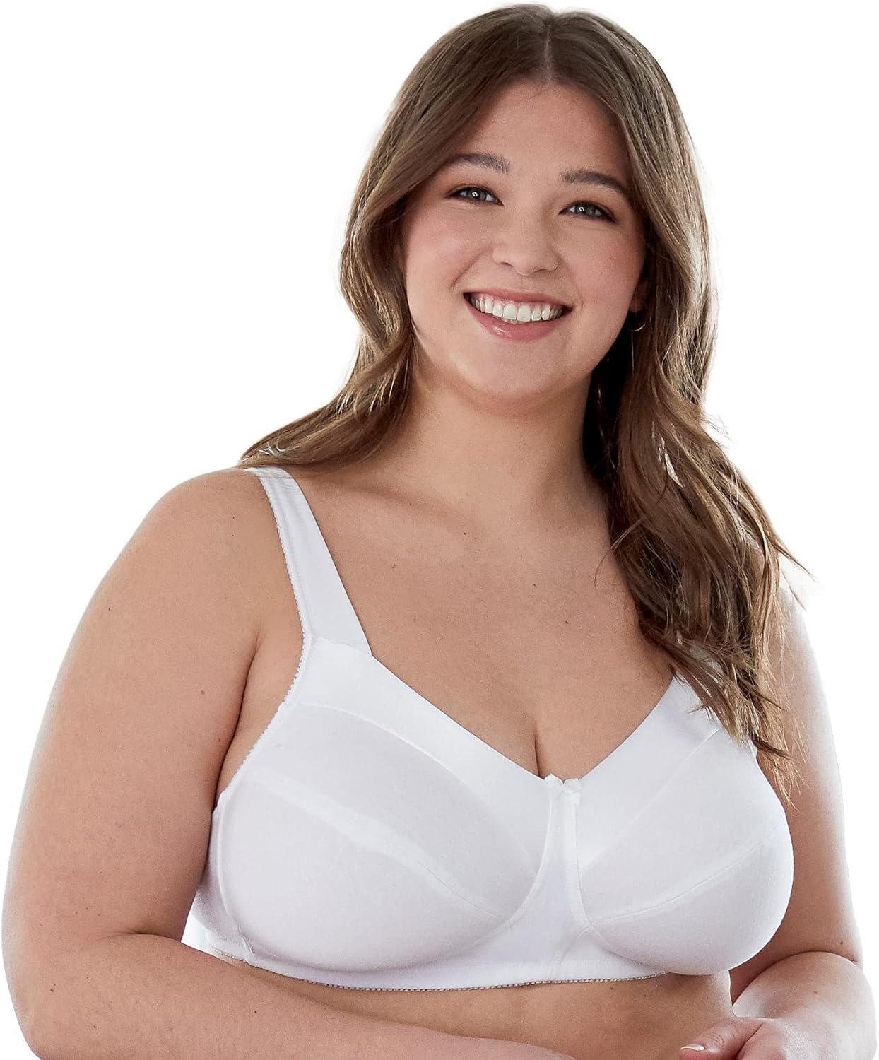 Bestform Womens 5006715 Satin Trim Wi-fi Cotton Bra with Unlined Cups Bestform Womens 5006715 Satin Trim Wi-fi Cotton Bra with Unlined Cups