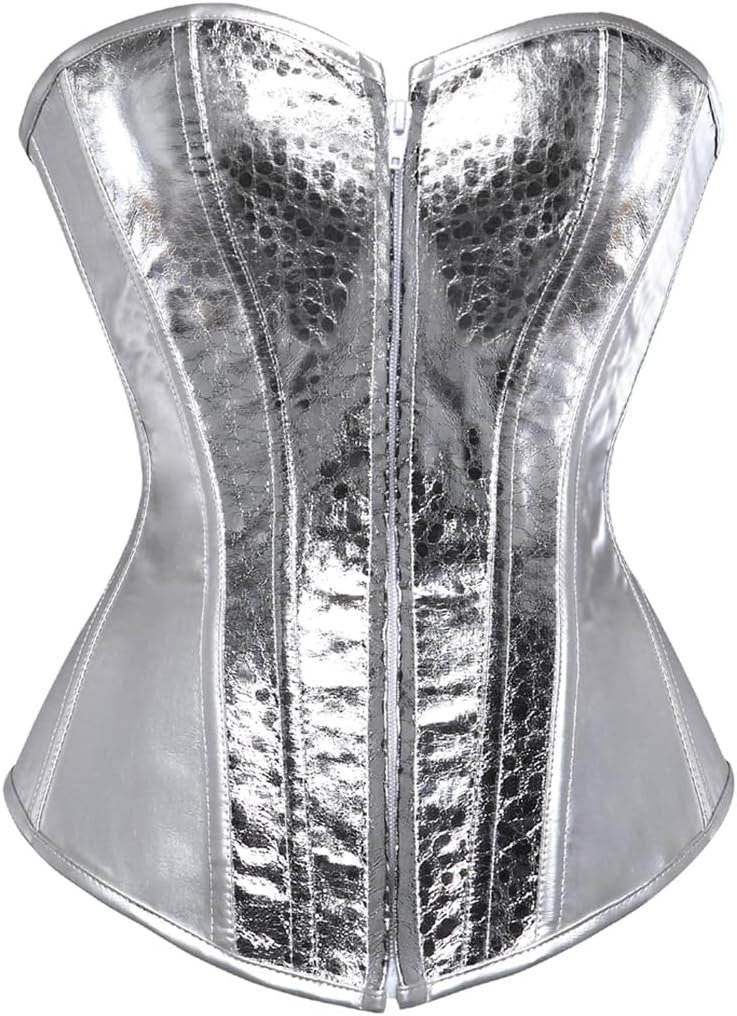 Kranchungel Corsets for Ladies Plus Dimension Fake Leather-based Steampunk Corset Prime Zipper Bustier Kranchungel Corsets for Ladies Plus Dimension Fake Leather-based Steampunk Corset Prime Zipper Bustier