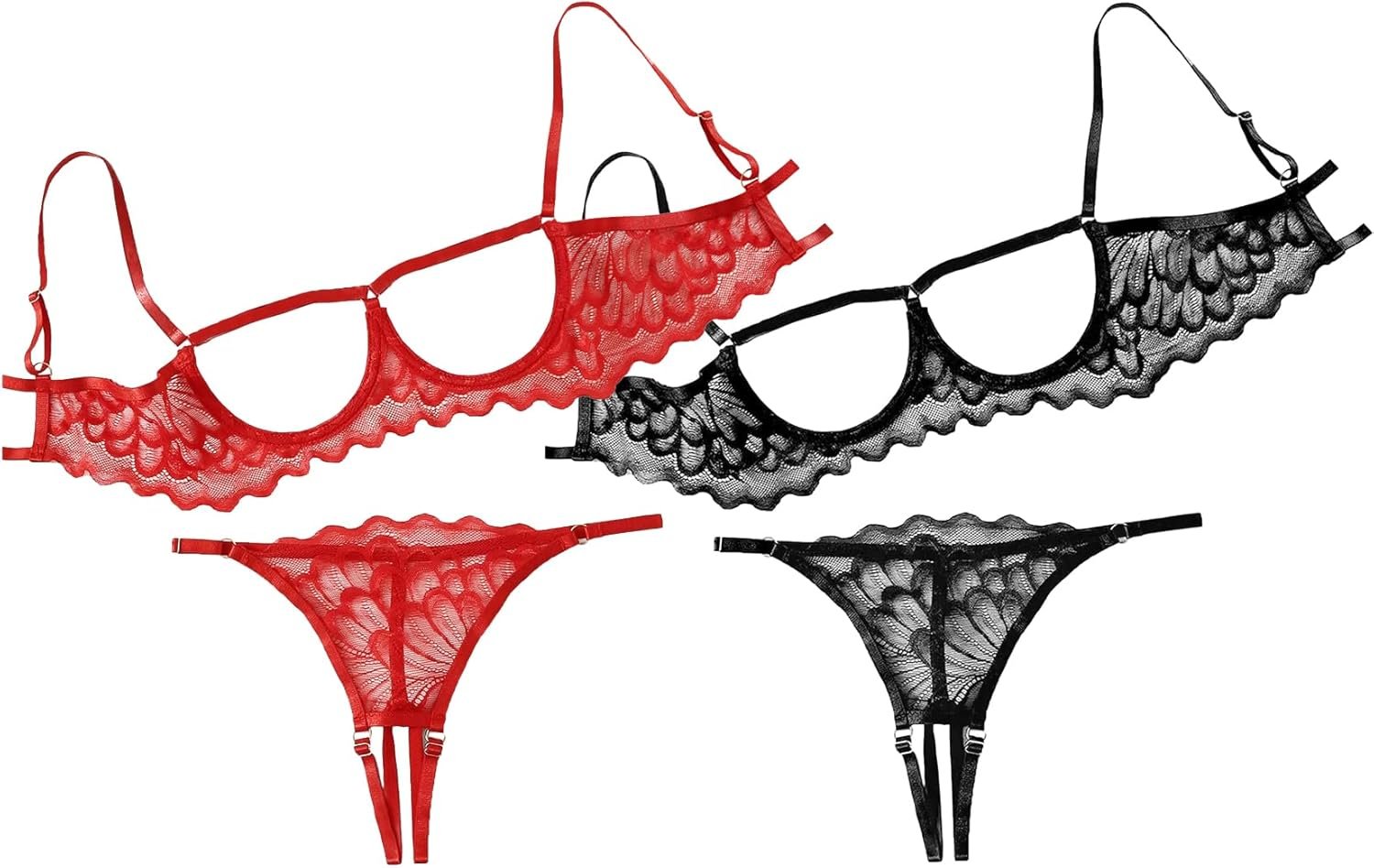 Lilosy Horny Underwire Floral Lace Sheer Lingerie Set for Girls See By way of Bra and Panty 2 Piece Lilosy Horny Underwire Floral Lace Sheer Lingerie Set for Girls See By way of Bra and Panty 2 Piece