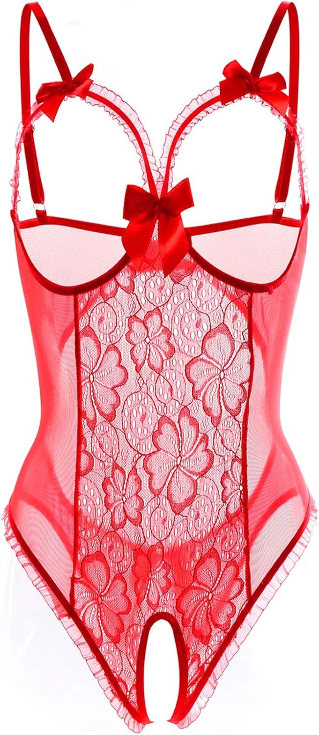 Lingerie for Girls Horny Teddy One-Piece Lace Babydoll Bodysuit Nightie Plus Measurement Lingerie for Girls Horny Teddy One-Piece Lace Babydoll Bodysuit Nightie Plus Measurement