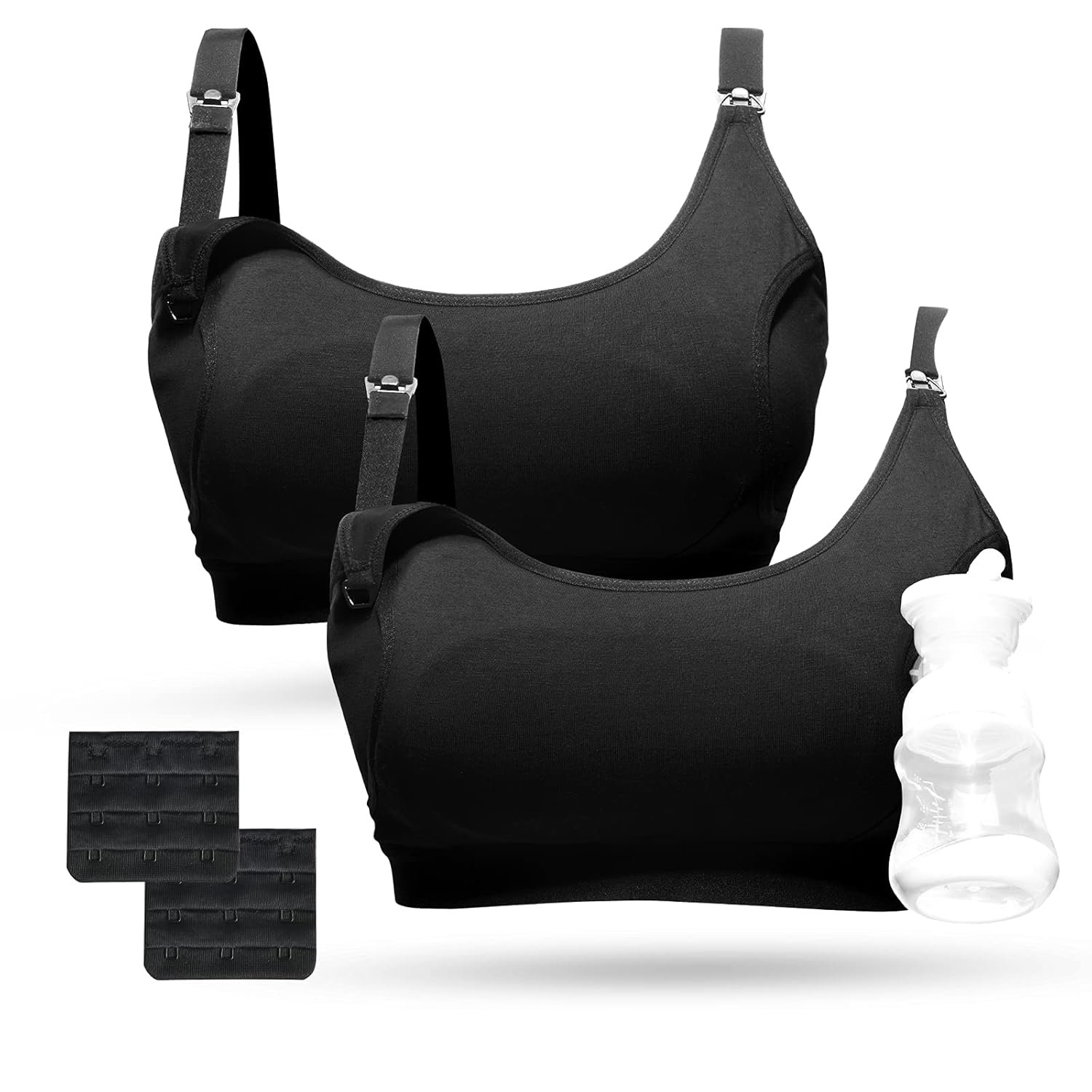 Momcozy Pumping Bra Palms Free 2 Pack Snug All Day Put on Pumping and Nursing Bra in One Momcozy Pumping Bra Palms Free 2 Pack Snug All Day Put on Pumping and Nursing Bra in One