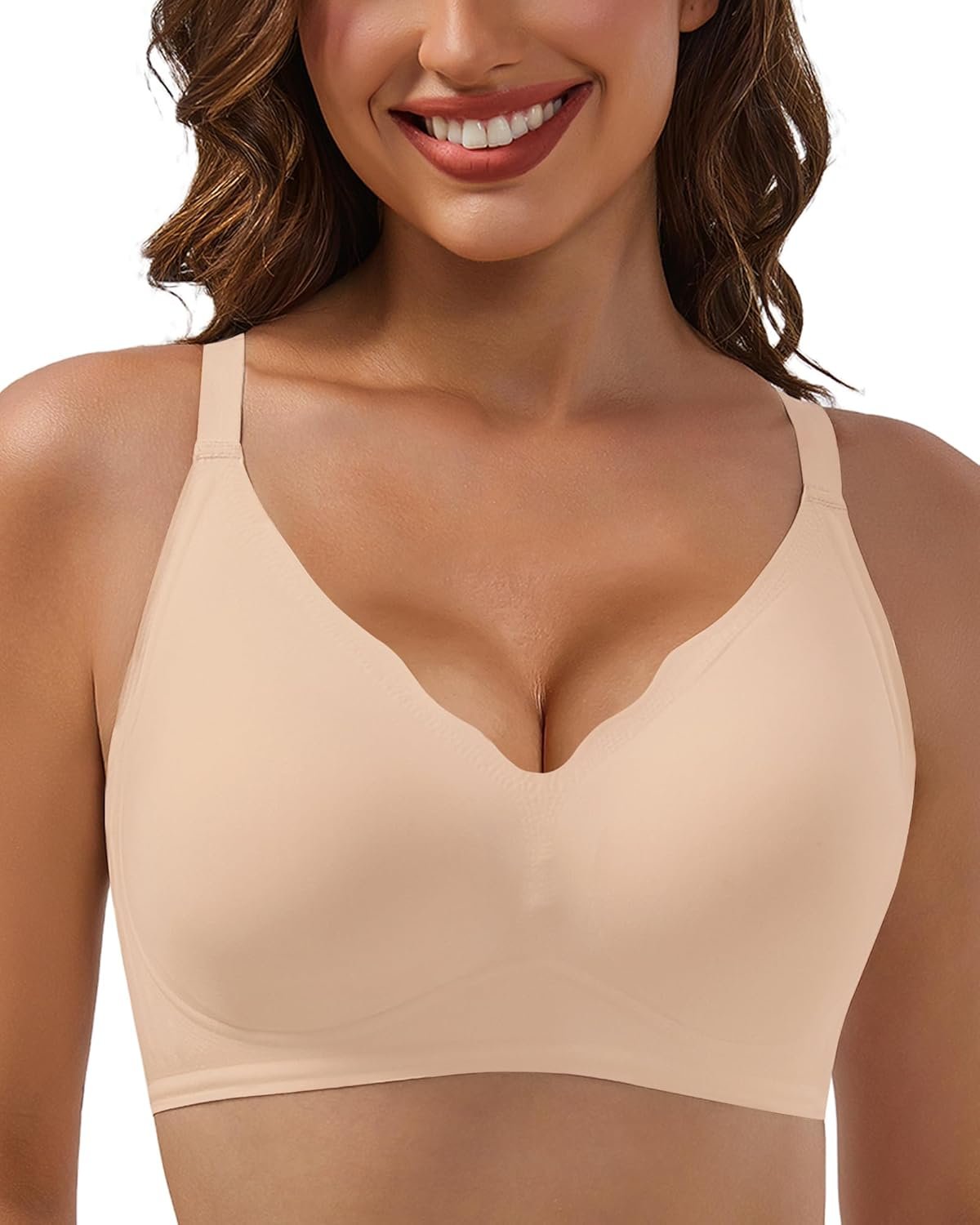 Comfy Wi-fi No Present Bra with Help and Carry Seamless Full Protection Push Up Bra for Girls