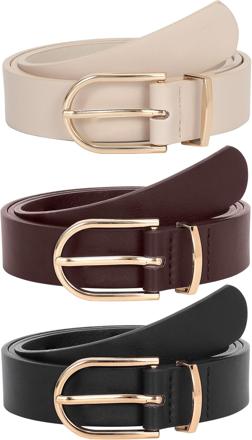 JASGOOD Ladies’s Leather-based Belts for Denims Pants Trend Women Belt with Gold Buckle JASGOOD Ladies’s Leather-based Belts for Denims Pants Trend Women Belt with Gold Buckle