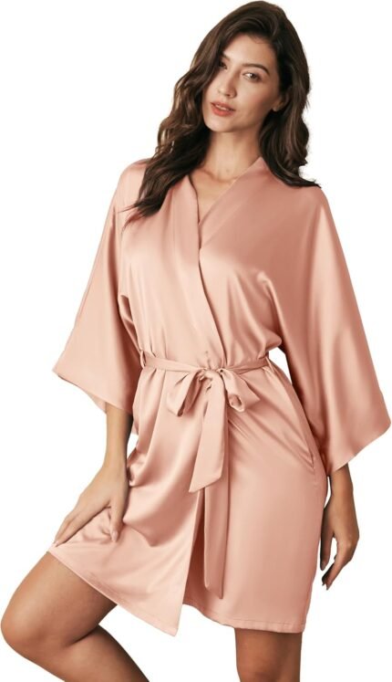 🔹 elegant silk robe