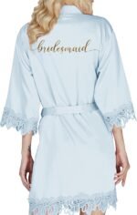 🔹 high-end chiffon robe.