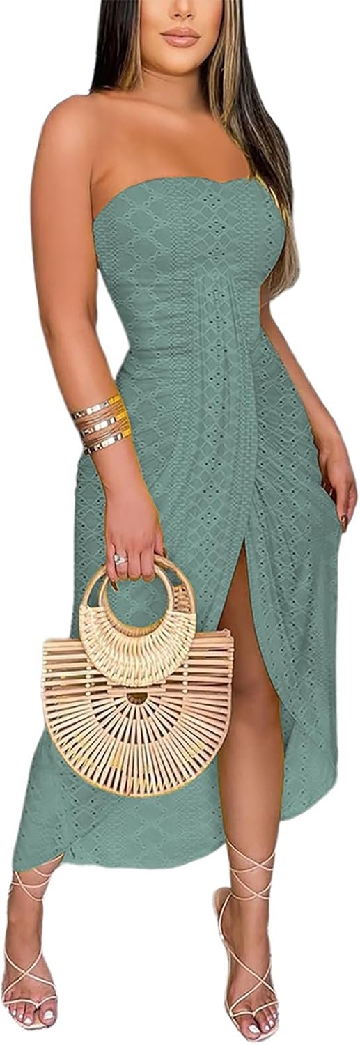 CHICME Ladies’s Strapless Maxi