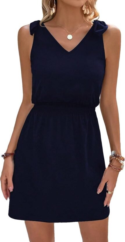 COZYEASE Girls’s Tie Shoulder …
