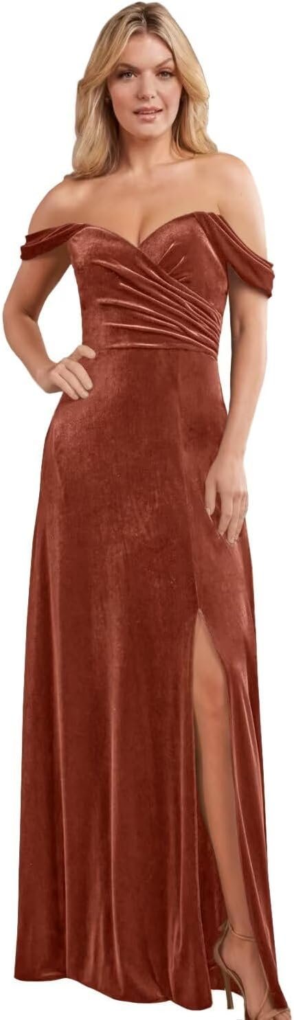 Cudiew Off Shoulder Velvet Bri…