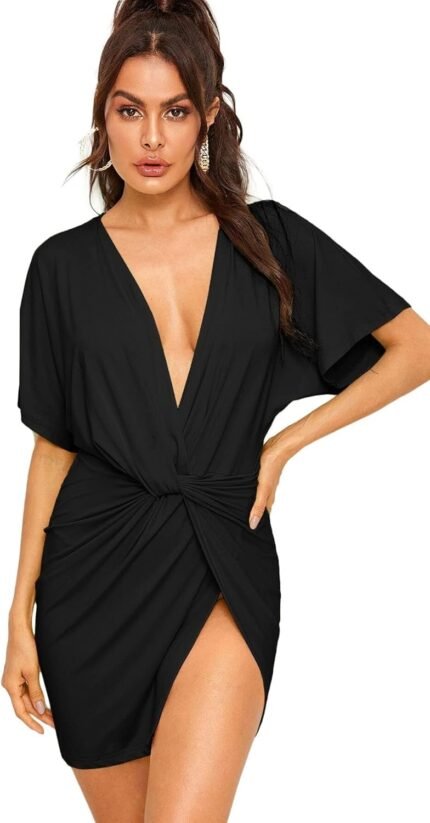 Floerns Girls’s Deep V Neck Tw…