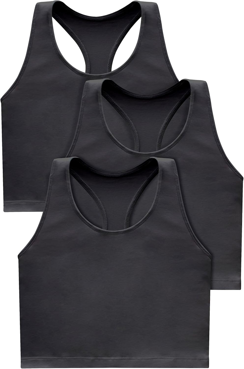 Hanes Originals Ladies’s Racerback Crop T… Hanes Originals Ladies’s Racerback Crop T…