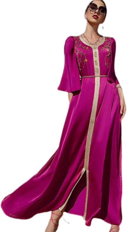 IBAKOM Abaya for Ladies Floral …