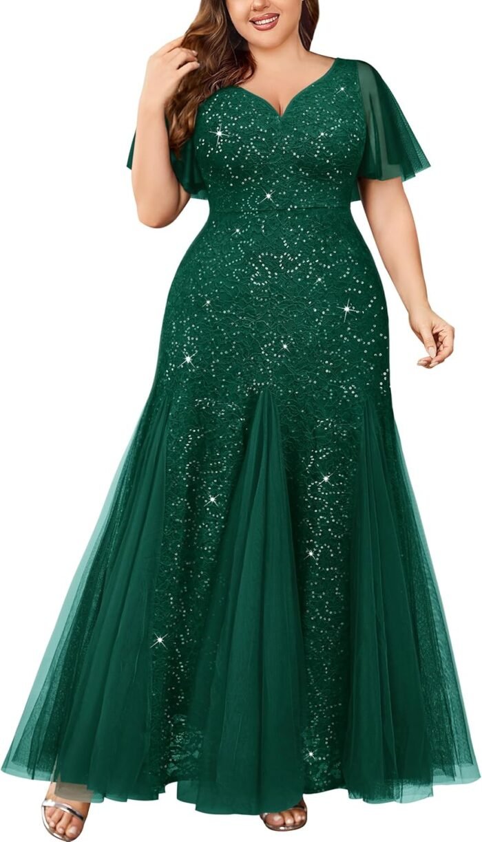 Miusol Ladies’s Plus Dimension Sequi…