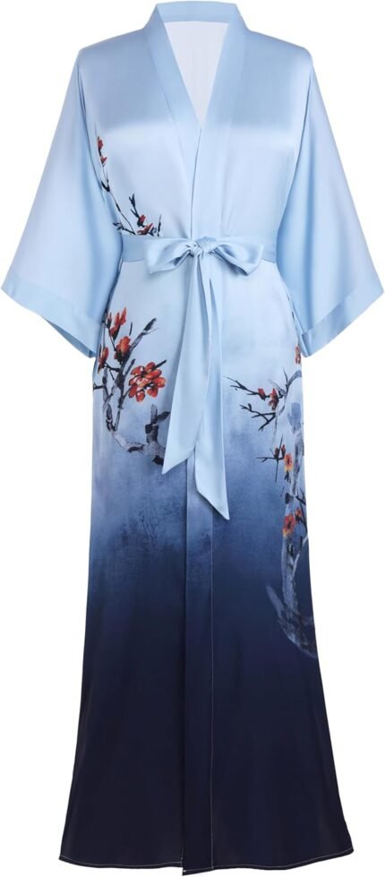 🔹 high-end chiffon robe.