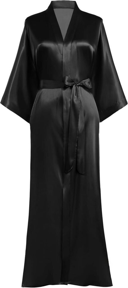 🔹 high-end chiffon robe.