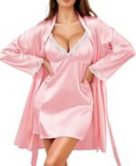 🔹 high-end chiffon robe.