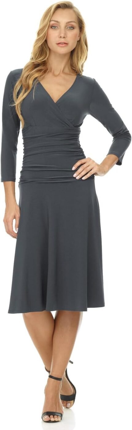 Rekucci Ladies’s Slimming 3/4 S…