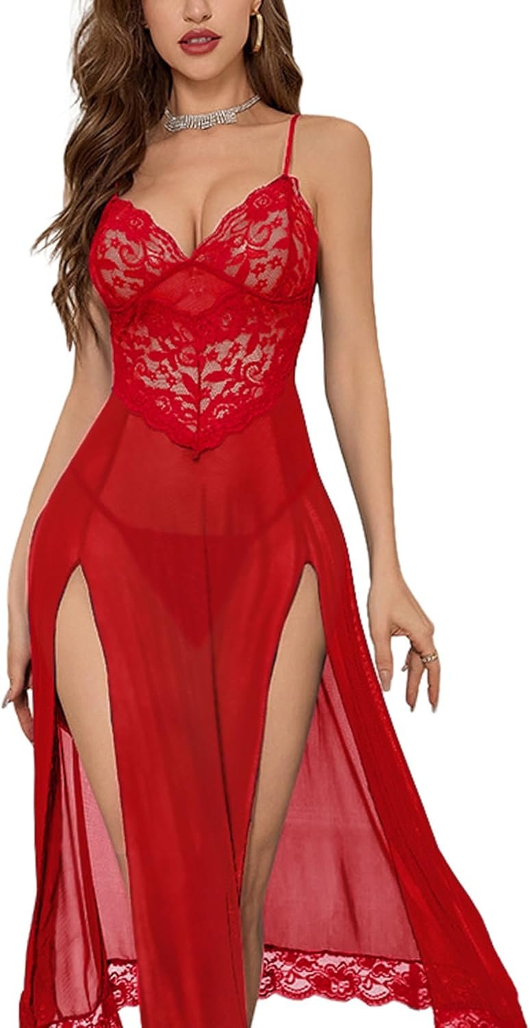 Horny Break up Mesh Lace Floral Sheer Babydo… Horny Break up Mesh Lace Floral Sheer Babydo…