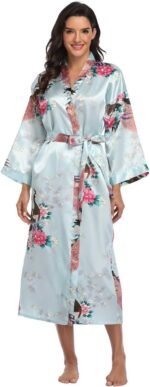🔹 high-end chiffon robe.