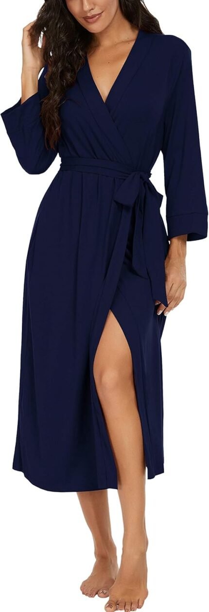 🔹 high-end chiffon robe.