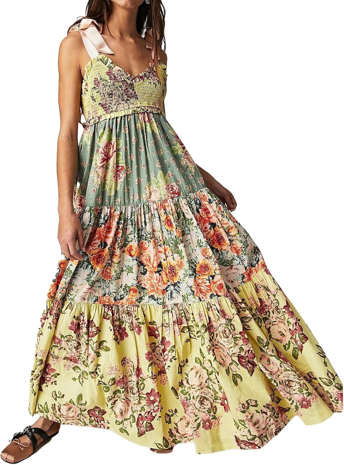 Ladies Floral Maxi Gown Ladies Floral Maxi Gown