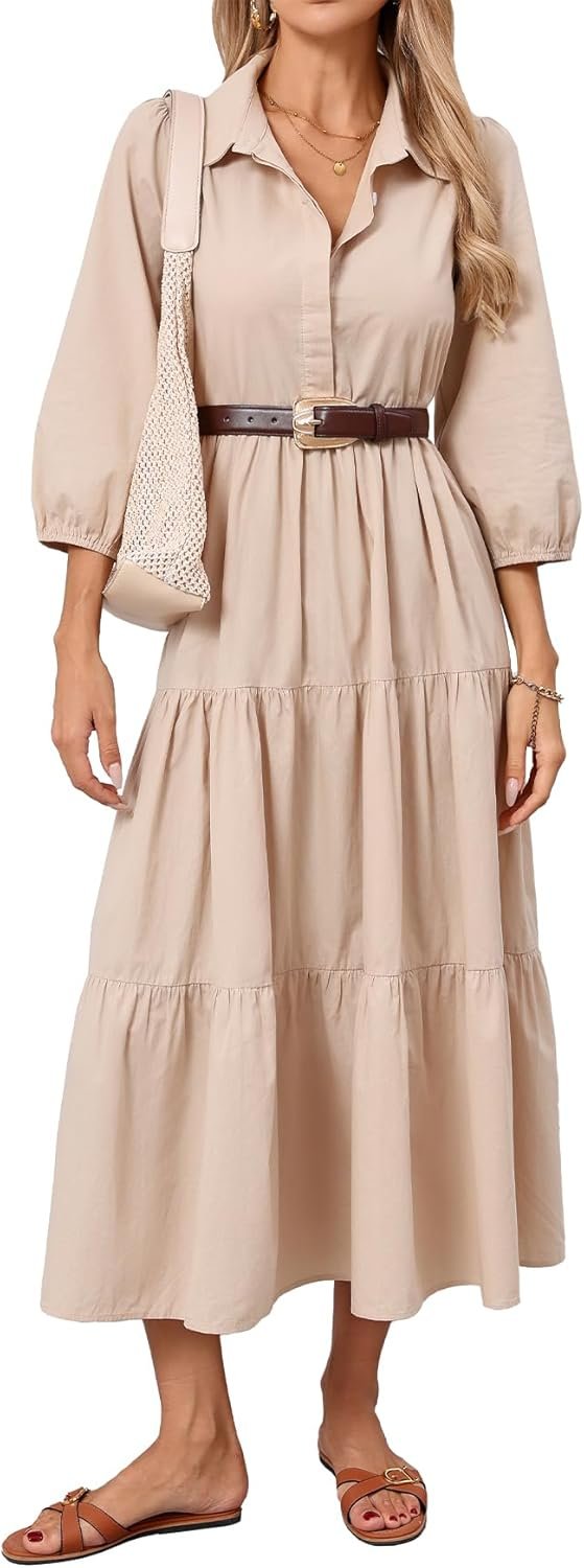 Ladies Flowy Maxi Shirt Gown Ladies Flowy Maxi Shirt Gown